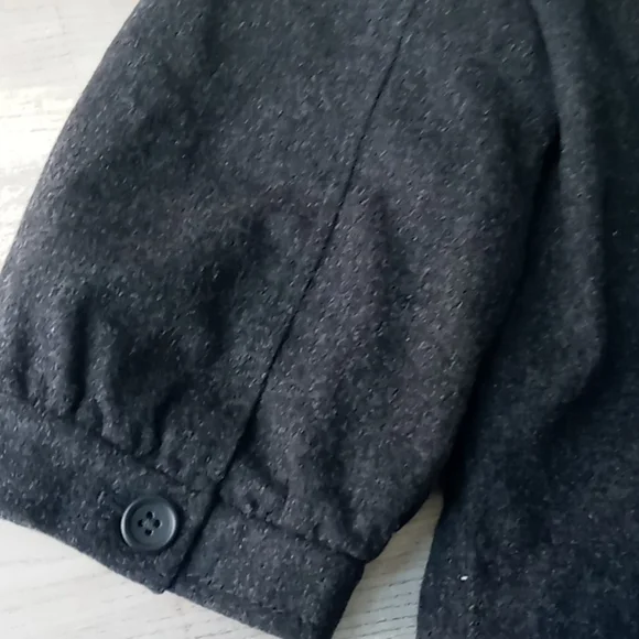 Banana Republic grey short puffy sleeve Blazer size 14 - Picture 10 of 11